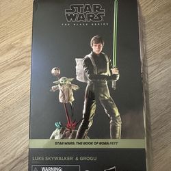 Hasbro Star Wars The Black Series Luke Skywalker and Grogu Action Figures Brand New