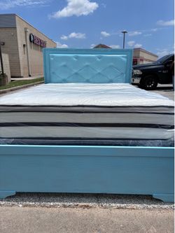 Blue Queen Size Bed frame