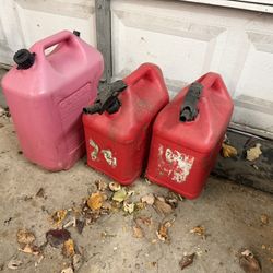 (3) 5 Gallon Gas Jugs
