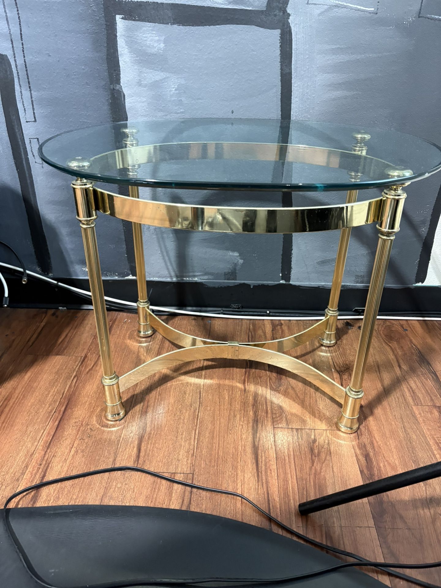 Gold Glass Table