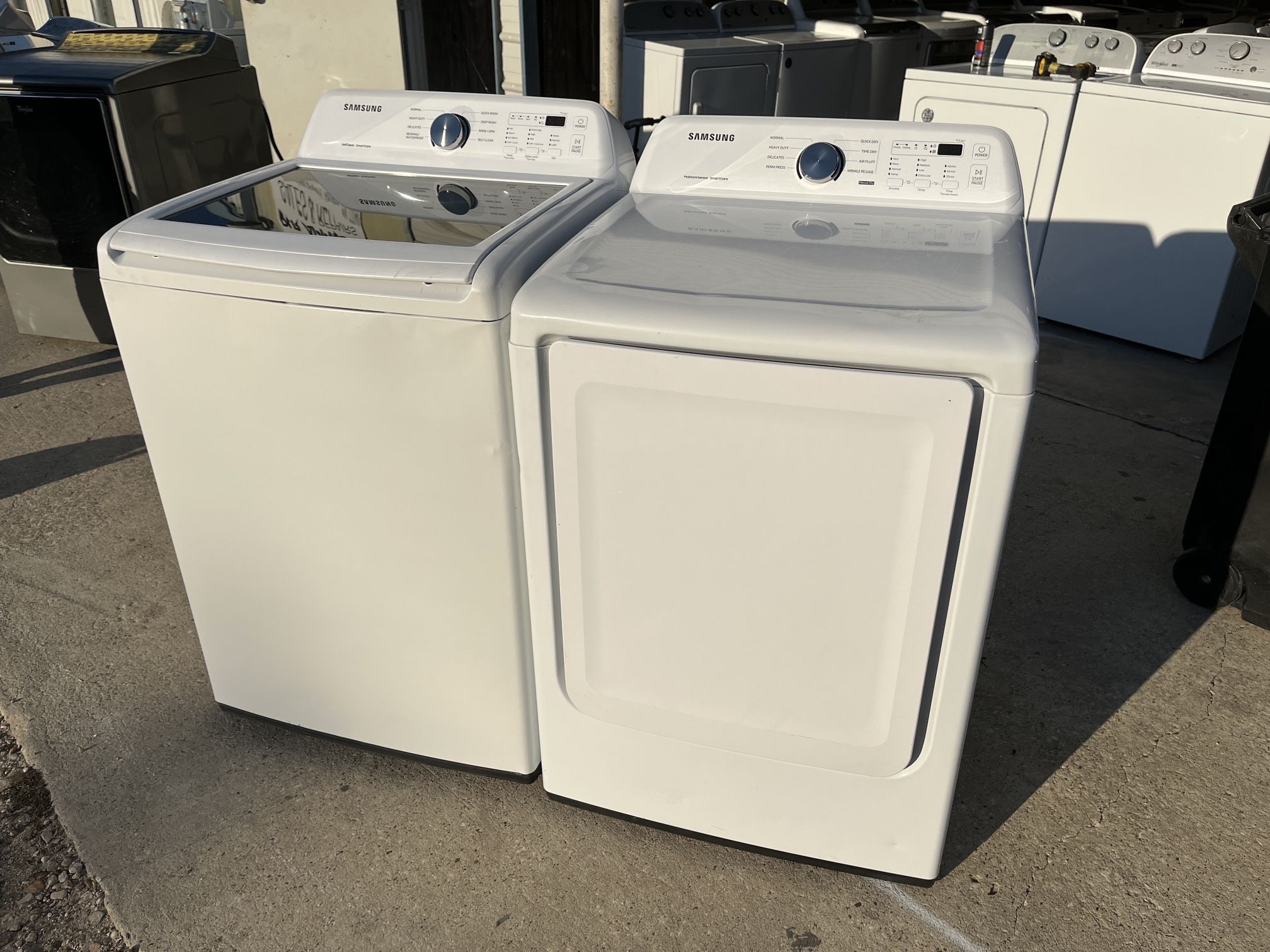 $(contact info removed) Samsung Washer And Electric Dryer $475