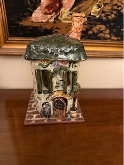 Ceramic 'Grandma's Place' Cottage Tea Light Holder