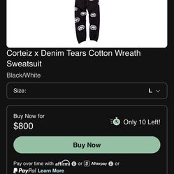 Denim Tears X Cortiez Sweat Suit