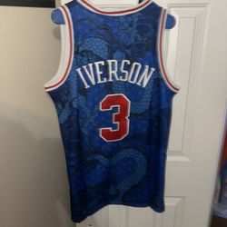 Allen Iverson blue NBA jersey size L #NBA #basketball