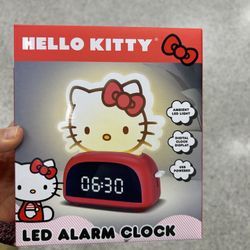 NWT licensed Hello Kitty LED Alarm Clock