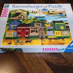 Jigsaw Puzzle 1000 Ravensburger No. 194070, Cherly Bartley: Village Harbor