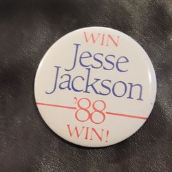 Jessie Jackson For President 1988 political pin