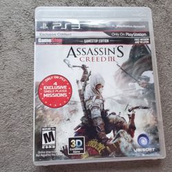 Assassin's Creed III Sony Playstation 3 PS3 Complete