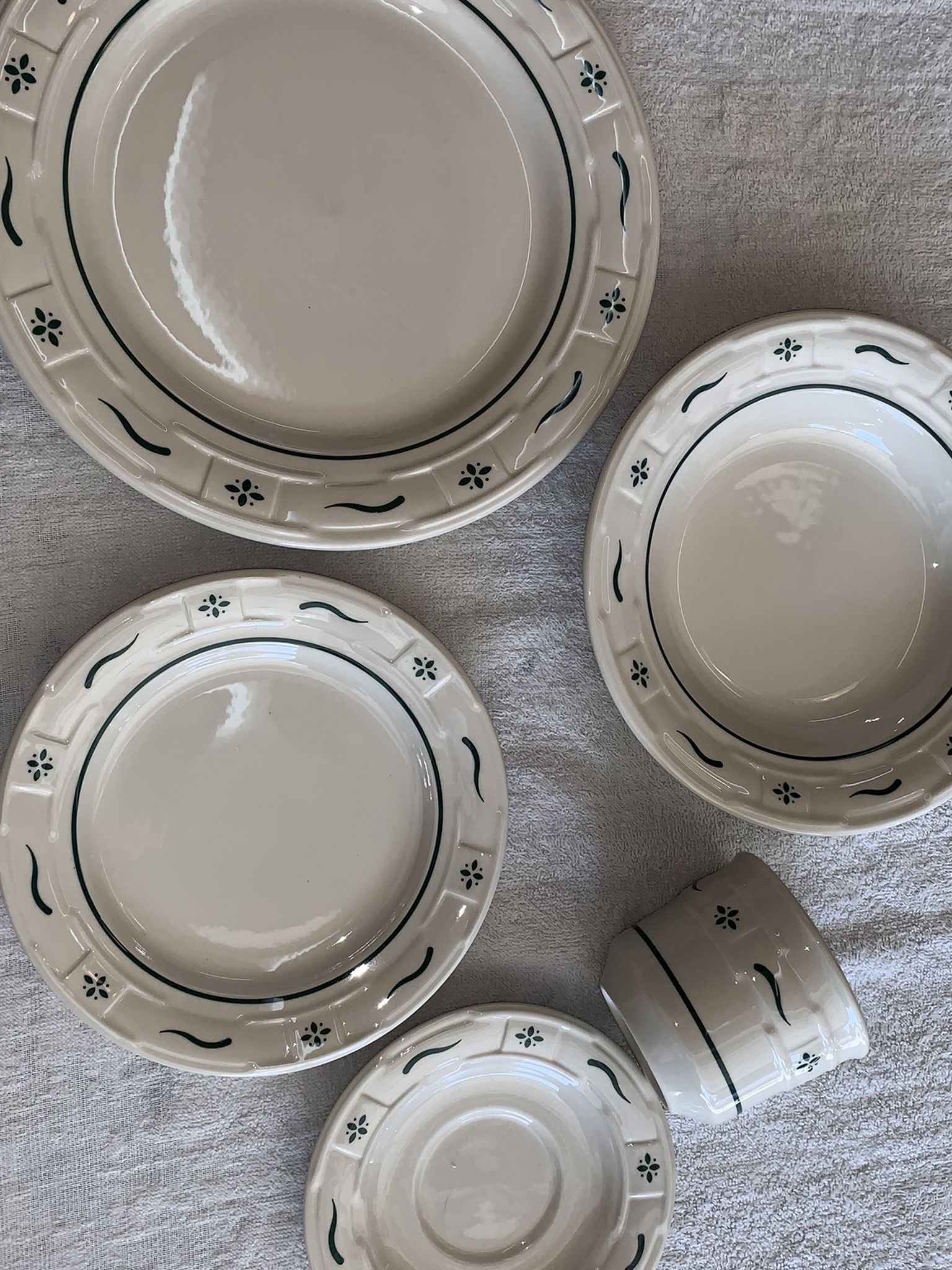 Longaberger Pottery Dish Set