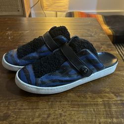 12M Coach Sandals - Leather And Shearling