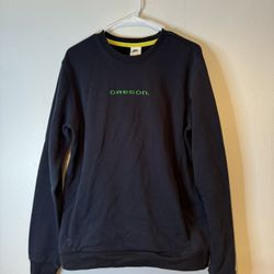 Nike Oregon Ducks Black Crewneck Pullover Sweatshirt Men's Size Medium