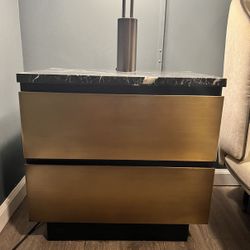 CB2 Logan Nightstand Side Table