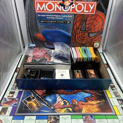 Spiderman Monopoly Parker Brothers 2006 Marvel Board Game 100% Complete Game