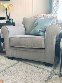 Grey Matching Arm Chair Only