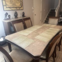 Dining Set W/6 Chairs