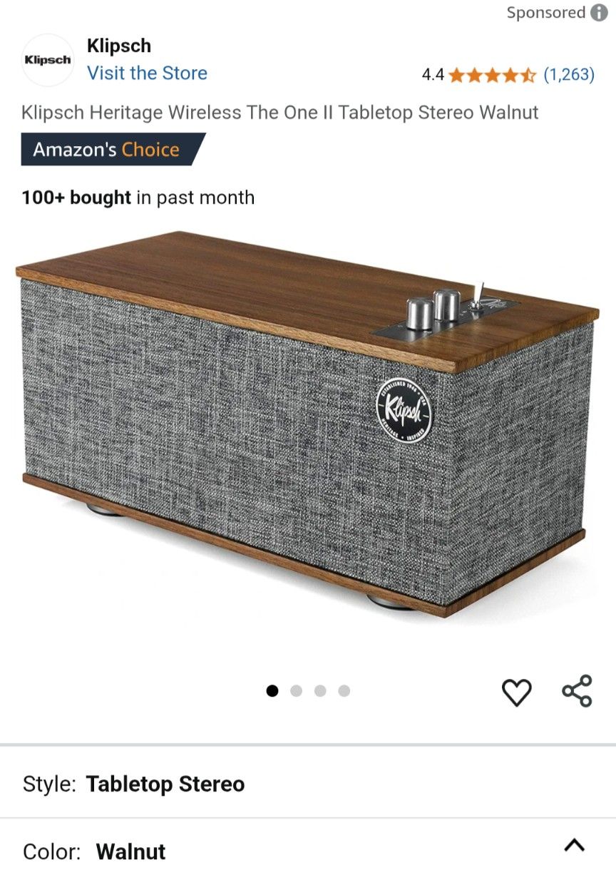 Vintage style Bluetooth Speaker, mid-century modern