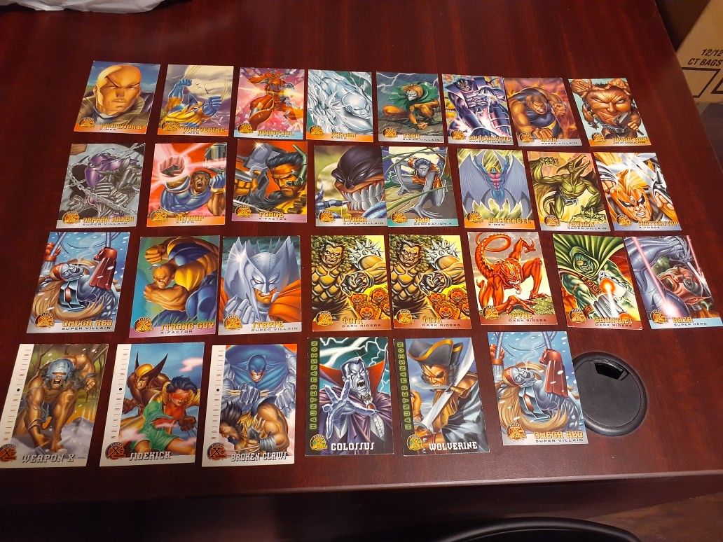 X-Men & Dragon Ball Z .. Retro cards from the 90's