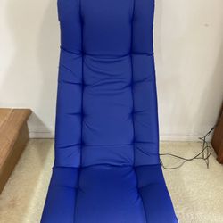 Soft Floor Rocker Cushioned Ground Chair (blue)