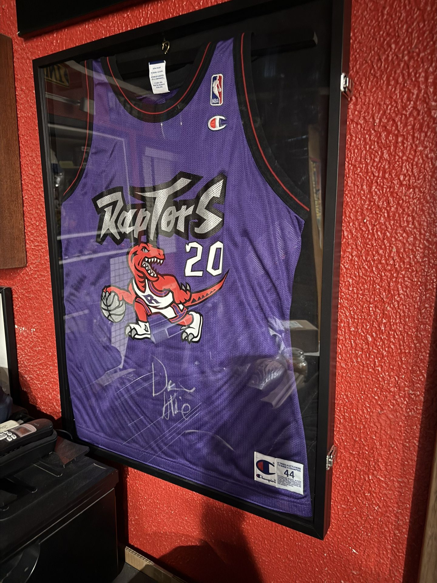 Damon Stoudamire Autographed Jersey Raptors UofA