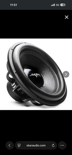 8  inch orange sub woofers