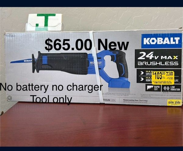 Reciprocate Saw New $65.00 Brushless Tool Only
