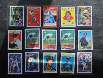 Lot Of 61 Topps, Donruss and Fleerlate 80s Superstar Baseball Cards