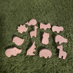 Baby Wooden animal  knobs 