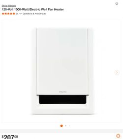 Electric Wall Fan Heater