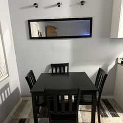 Dining Room Table / Mirror / Lights 