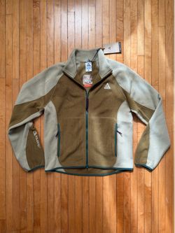 NWT Nike ACG Wolf Tree Polartec Full Zip Fleece Jacket Olive Flak IF0964-368- XS