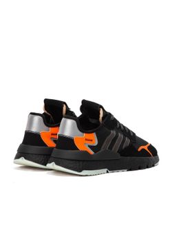 Core black adidas nite joggers