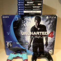 PlayStation 4 Bundle, 2 Controllers, 7 Games