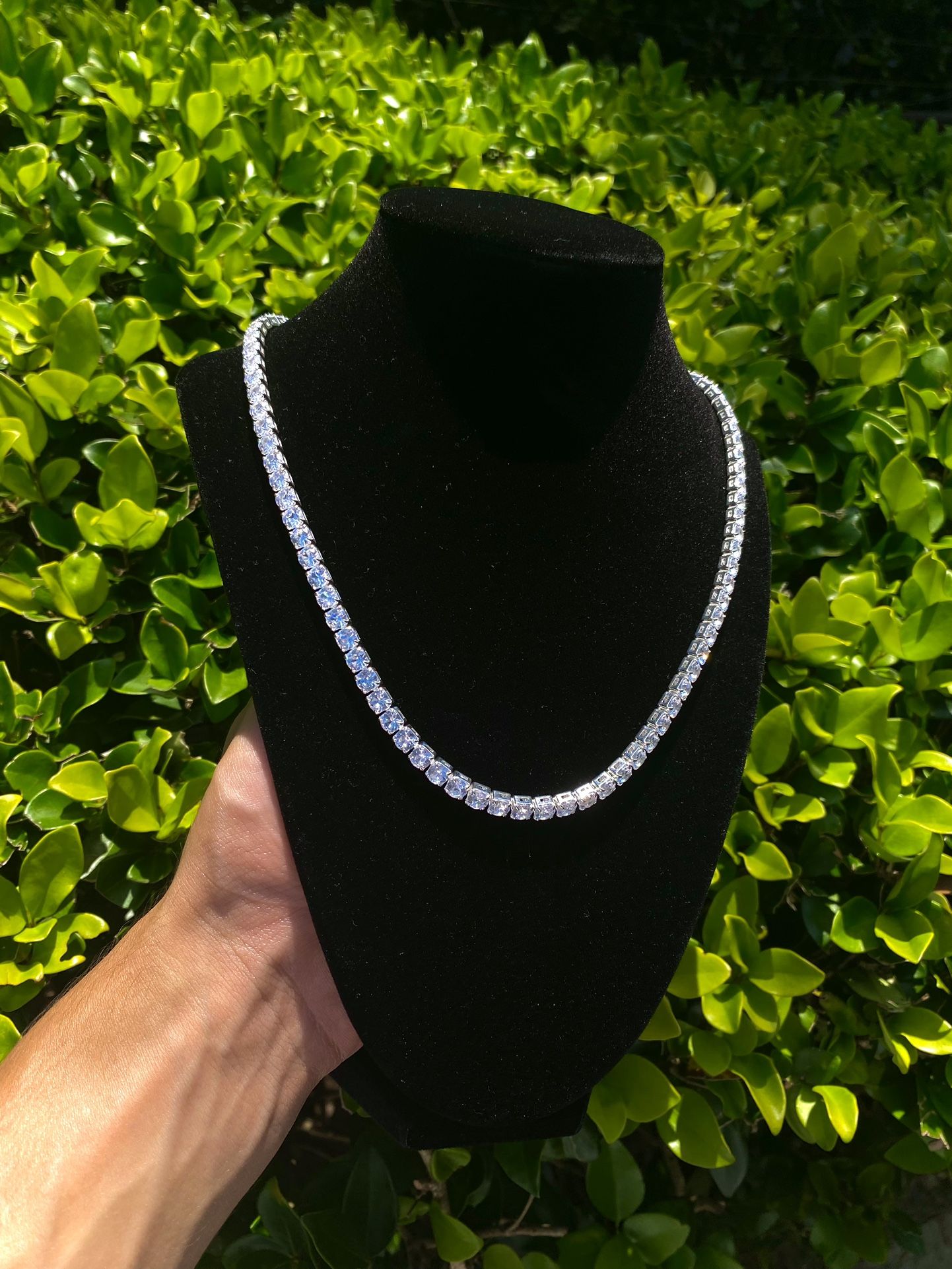 MOISSANITE TENNIS CHAIN 20 INCH