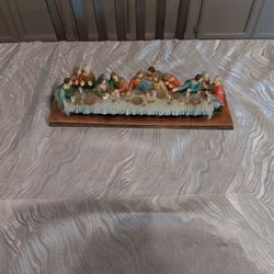 15"x4" Ceramic Last Supper Figurine