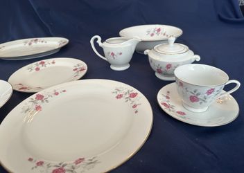 Rose Hebi fine china set of 8