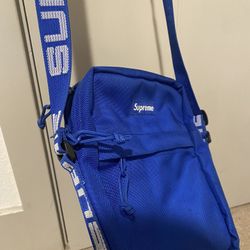 Blue Supreme Shoulder Bag