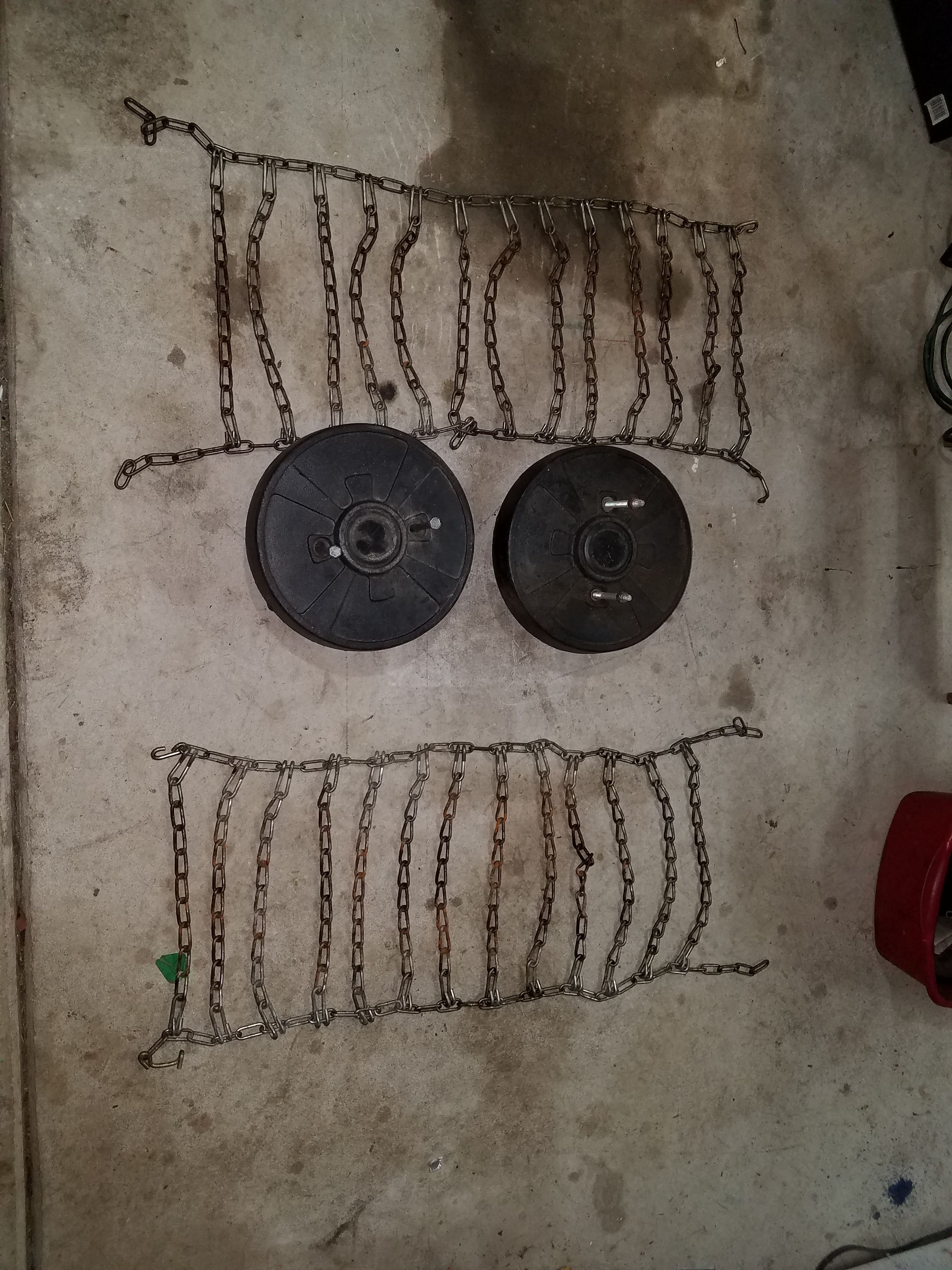 Riding Mower/Lawn Tractor Wheel Weights and Snow Chains for Sale in