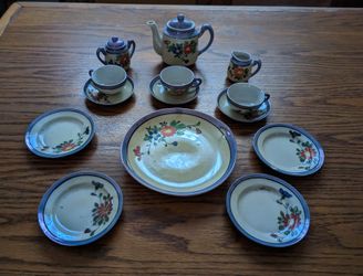 Vintage Toy Tea Set, Made In Japan 
