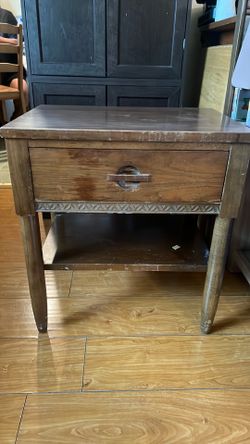 A Set Wooden Nightstands