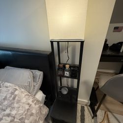 bed side table with light