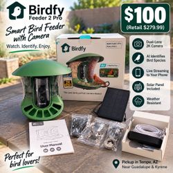 Birdie Feeder 2 Pro – Smart Bird Feeder with 2K Camera & Solar Panel