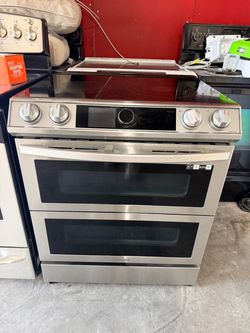 Samsung stove convection oven air fryer smart wifi slide in electric