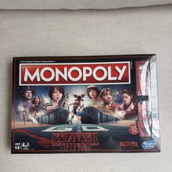 MONOPOLY STRANGER THINGS NETFLIX HASBRO BOARD GAME - SEALED New In Box
