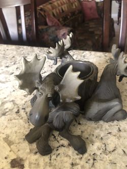 Moose Votive Candle Holder 