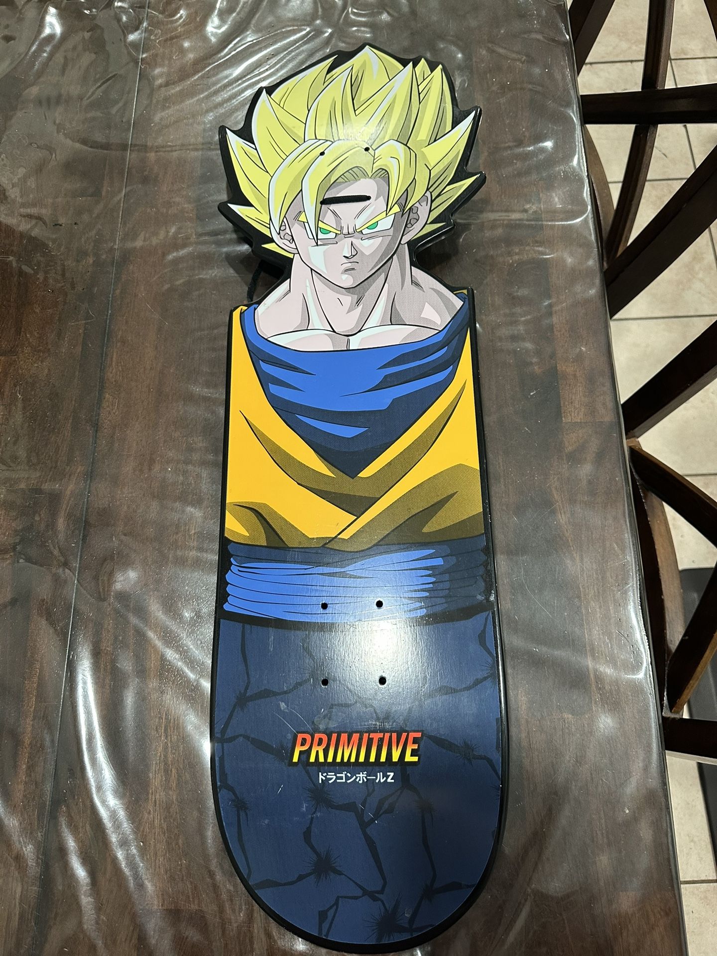 Primitive Dragon Ball Z Super Saiyan Goku Skateboard Deck
