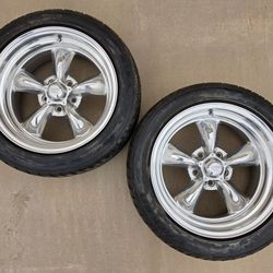 17" x 8" Rim American Racing ARE Chrome 5x4.5 Wheel Pair
