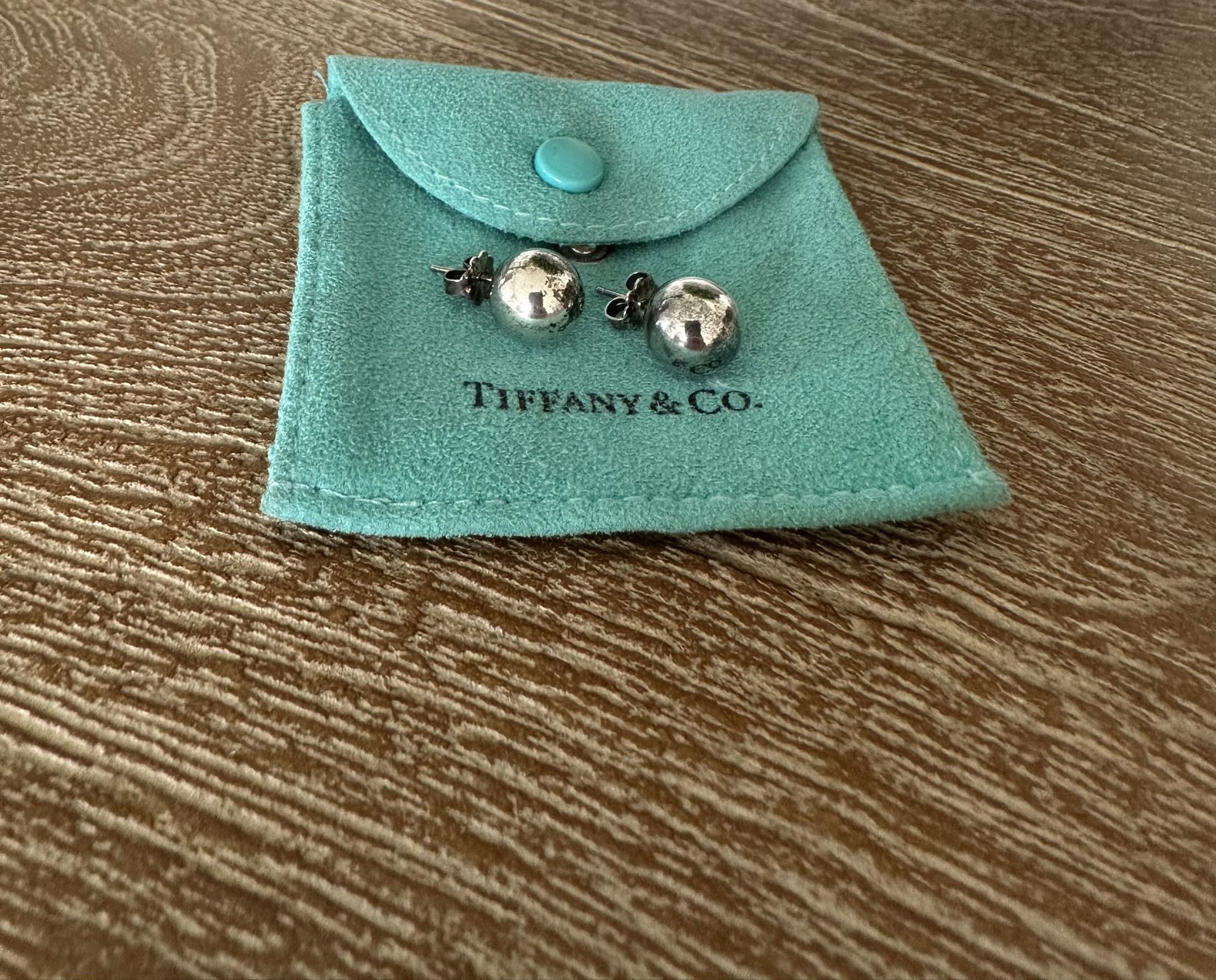 Tiffany & Co. Silver Ball Earrings 