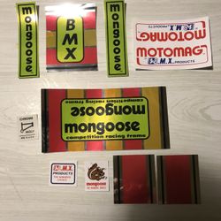 Mongoose Decals Bmx 70” Stile Motomag 