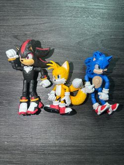 Sonic the Hedgehog 3 ULTIMATE LIGHTUP TALKING SONIC 14" Jakks24 Lot Tails Shadow