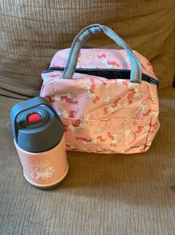 Girls lunch bag and thermus